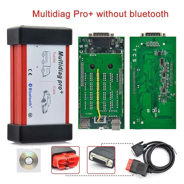 Multidiag pro+ pro plus bluetooth Одиночная зеленая плата. R1 программное обеспечение OBD2 Авто диагностический инструмент OBDII сканер - Цвет: Серый