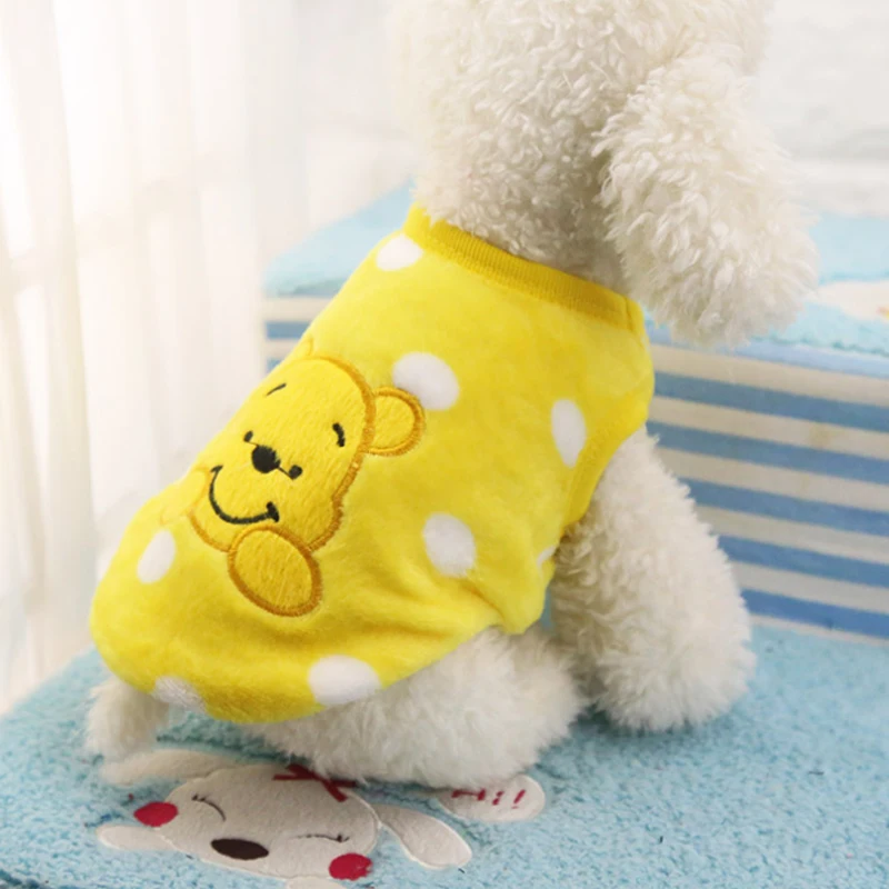 Cute Dog Clothes Costumes Warm Fleece Puppy Pet Cat Coat Jacket Autumn Winter Clothes For Small Dogs Cats Chihuahua Pug Clothing