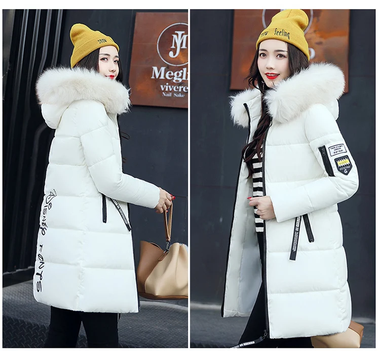 Women Parkas Long Coats Army Green Overcoat Female Winter Hooded Cotton Coats Woman Jackets 2018 New Clothing LZ975 (20)