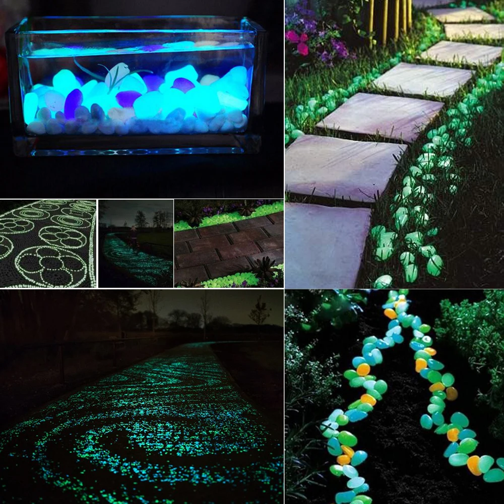 Luminous Stones Dark Garden Pebbles Glow Stones Rocks for Luminous Light-emitting Artificial Pebble Lawn Garden Yard Decoration Luminous Stones Dark Garden Pebbles Glow Stones Rocks for Luminous Light-emitting Artificial Pebble Lawn Garden Yard Decoration