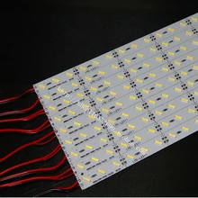 SMD 7020 светодиодный бар свет не водонепроницаемый 7020 SMD 36 светодиодный s/0,5 M светодиодный Жесткий полосы DC 12V 7020 светодиодный трубки Жесткая светодиодная лента