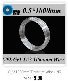 2*1000 мм Титановые проводы uns gr1 ta2 чистый Титан ti Провода промышленности или DIY Материал Бесплатная доставка