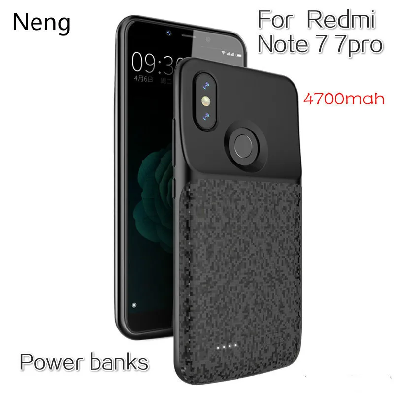 

Neng 2019 New Back Clip Battery Phone Charger For Redmi Note 7pro 7 Move Power Supply Battery Shell Bank Power Cases