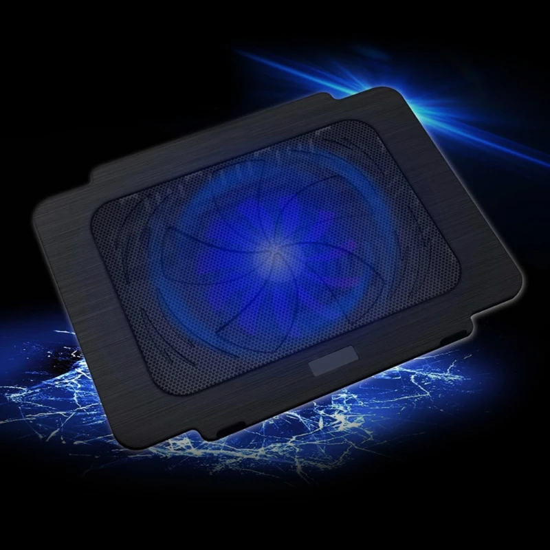 

Laptop Cooler Cooling Pad Base Big Fan USB Stand For 14 Inch LED Light Notebook-PC Friend