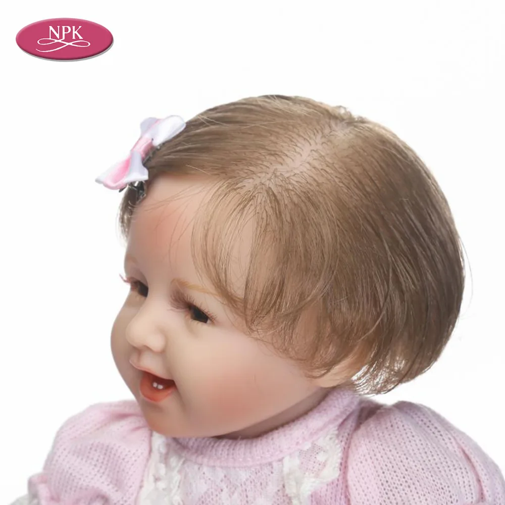 NPK 40CM Soft Body Silicone Reborn Baby Doll Play House Toy For Girls Newborn Girl Babies Doll Kids Child Gift Girl Brinquedos (6)