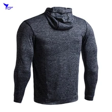 Осень с капюшоном на молнии мужские куртки для бега новые зимние Толстовки Спортивная рубашка одежда для спортзала фитнеса Мужская дышащая эластичная спортивная одежда