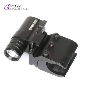 

Cree XPL HI 1200lm Torch Light Lamp with Dual Switch Power Indicator gun Tactical Gun torch IN Aluminum alloy gun mount 17-30mm