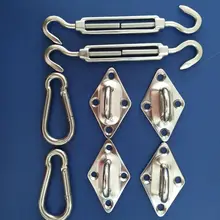 Новые Высокое качество 8 штук Нержавеющая сталь солнцезащитный козырек, Парус Навес крепежные аксессуары для фурнитуры комплект