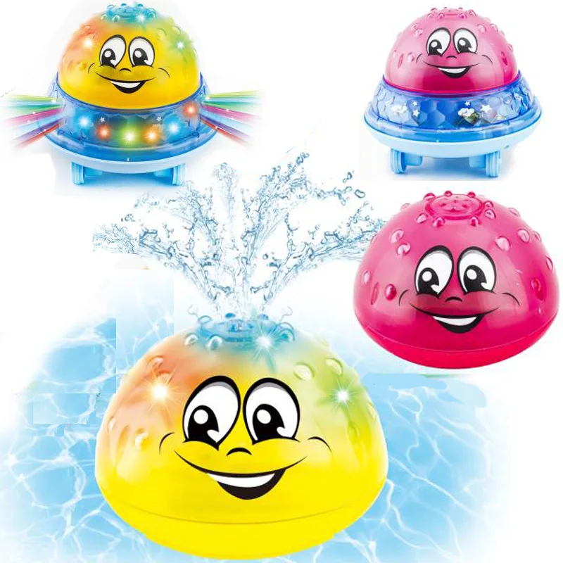 

4 styles Infant Kids Electric Induction Water Spray Toys for Bathroom Sprinkler Toy Light Baby Play Bath Water Toys