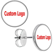 На заказ серьги-гвоздики из нержавеющей стали 10 мм 8 мм 50 штук AW5225