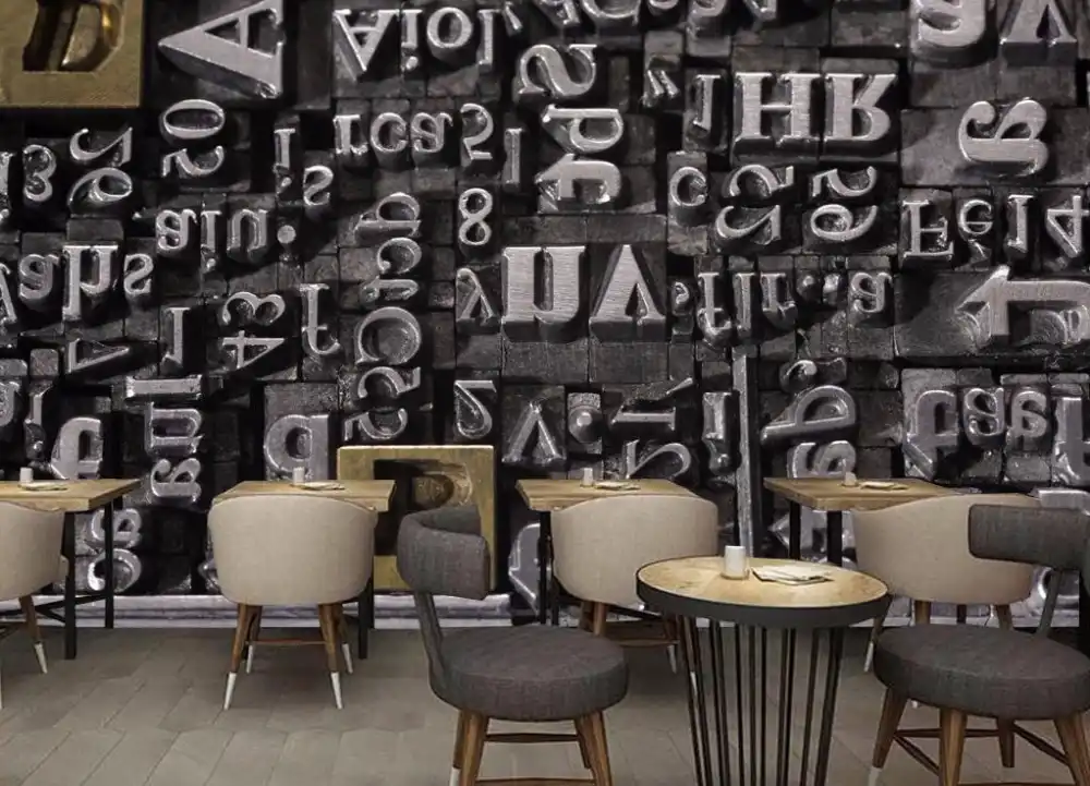 Fondo De Pantalla 3d Foto Industrial Viento 3d Metal Palabra Bar