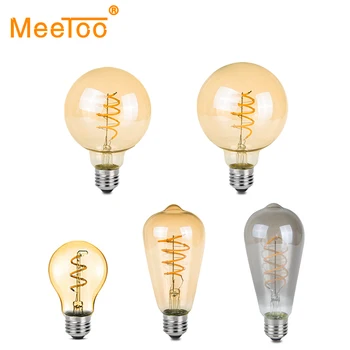 

Vintage Edison Bulb Lampada LED Light Bulb E27 Dimmable LED Filament Lamp A60 ST64 G80 G95 Retro Home Decor Chandelier Lighting