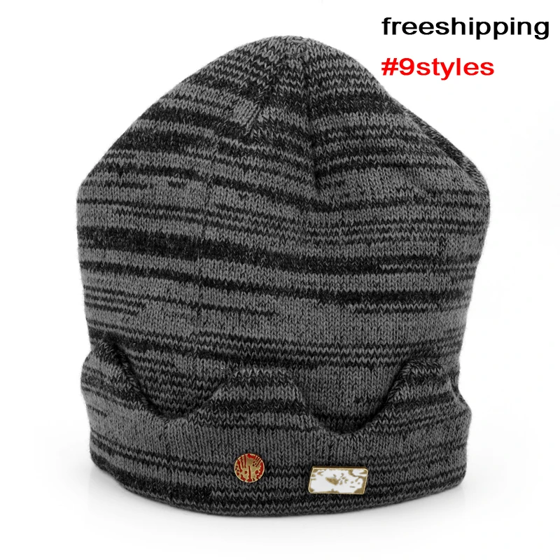 Man Women Beanie Riverdale Jughead Jones Cosplay Beanies with Brooch pins Fashion Crown Knitted Cap Hat Man Women Beanie Riverdale Jughead Jones Cosplay Beanies with Brooch pins Fashion Crown Knitted Cap Hat