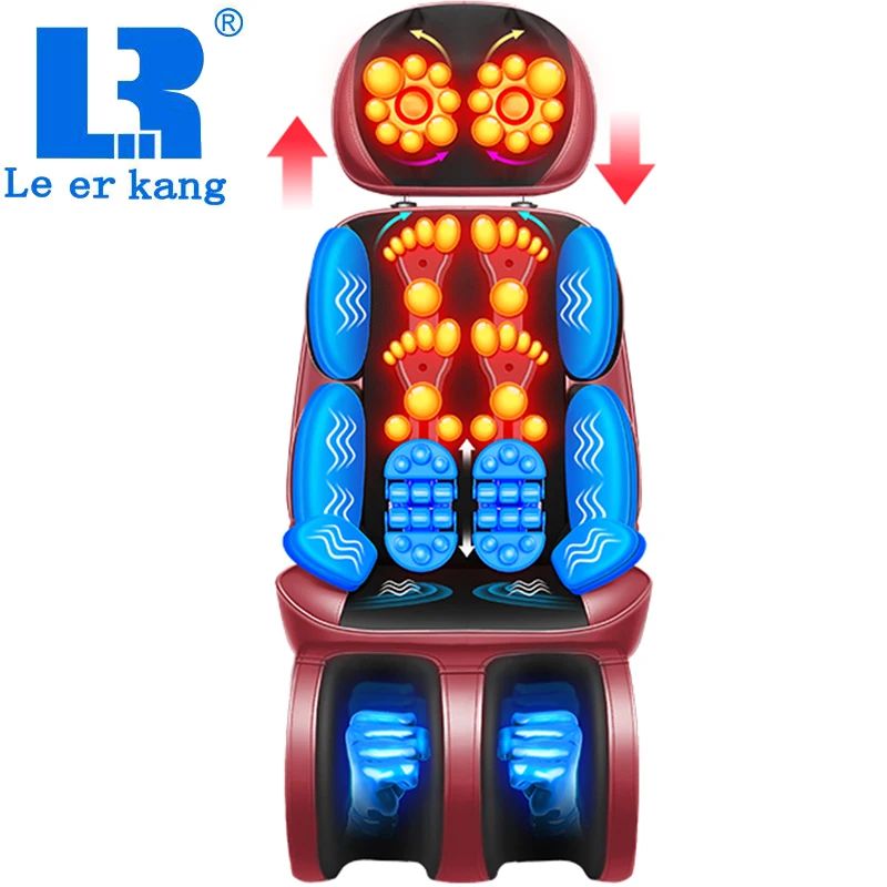 Electric Full Body Massage Chair Neck Back Waist Massage Cushion Heat & Vibrate Massage Pad as a Gift for Wife Parents LEK-918L 3