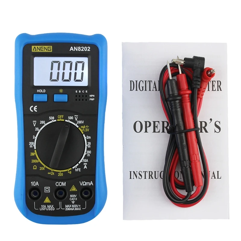 

AN8202 LCD Digital Multimeter DC AC Voltage Diode Freguency Tester
