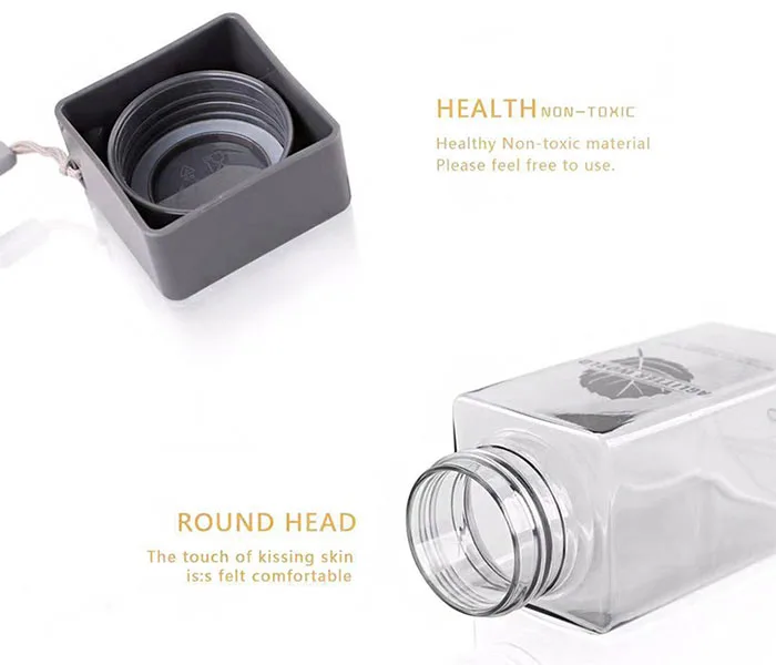 Square Plastic Water Bottle (21)