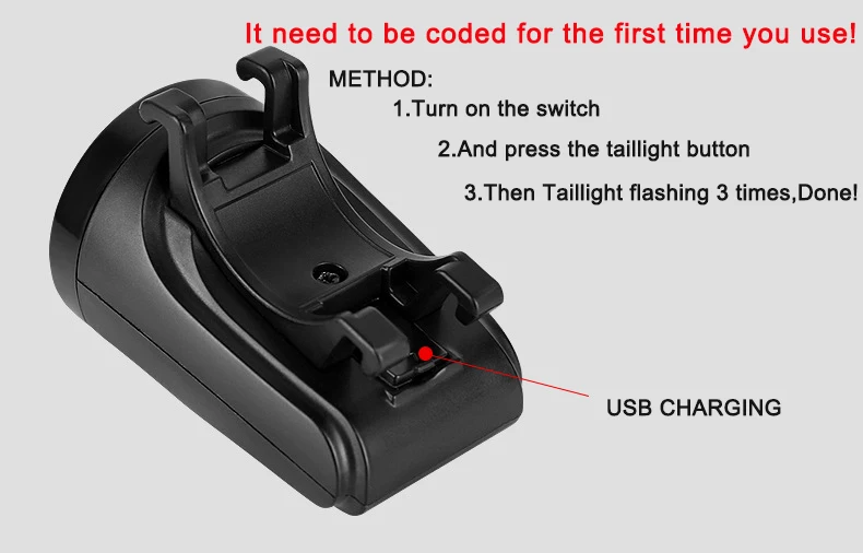 Top Bicycle Rear Lights Bike Light Anti-Theft Alarm LED Tail Lamp Bike Finder Lantern Siren Warning USB Charge Wireless Remote 6