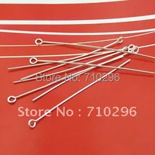 20 шт./лот серебро 925 пробы заколка глаз 0,5x45 мм подлинные серебряные булавки 925 серебро поиска