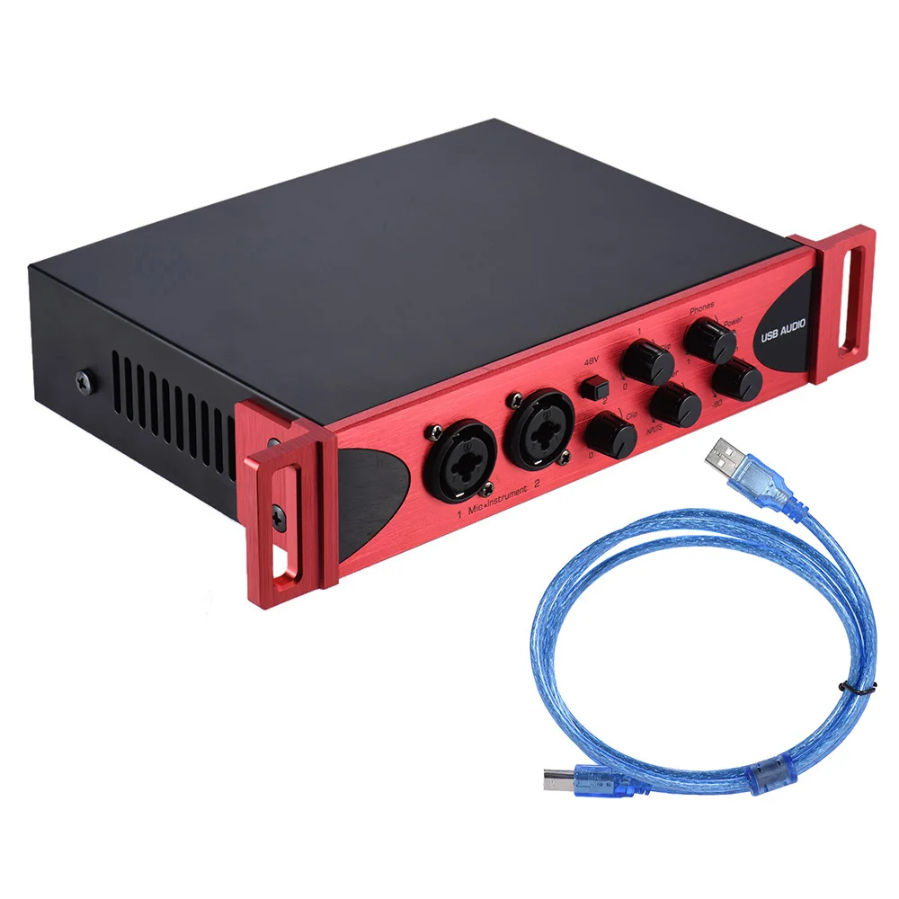 USB Audio Interface Audio Mixer Sound Card Network Online Singing