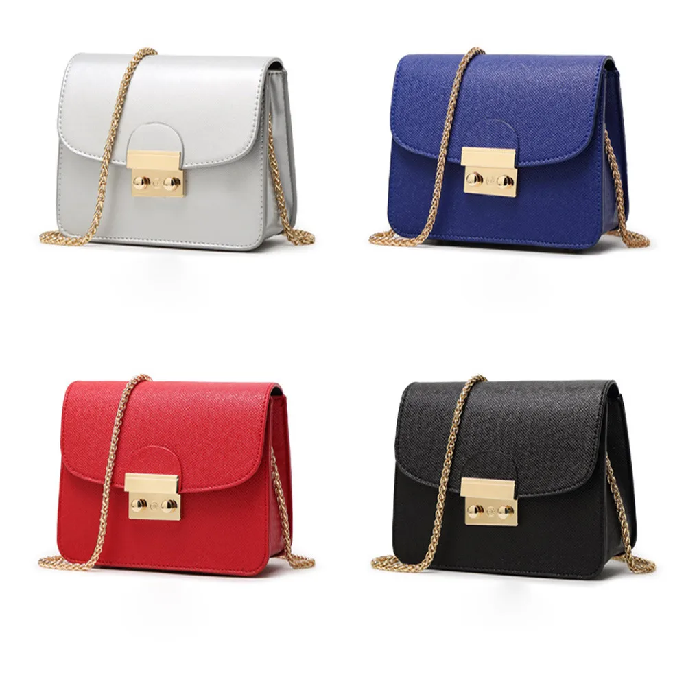 

bag for women 2018 Fashion Women Leather Handbags Chain Shoulder Bag Messenger Bag luxury handbags designe