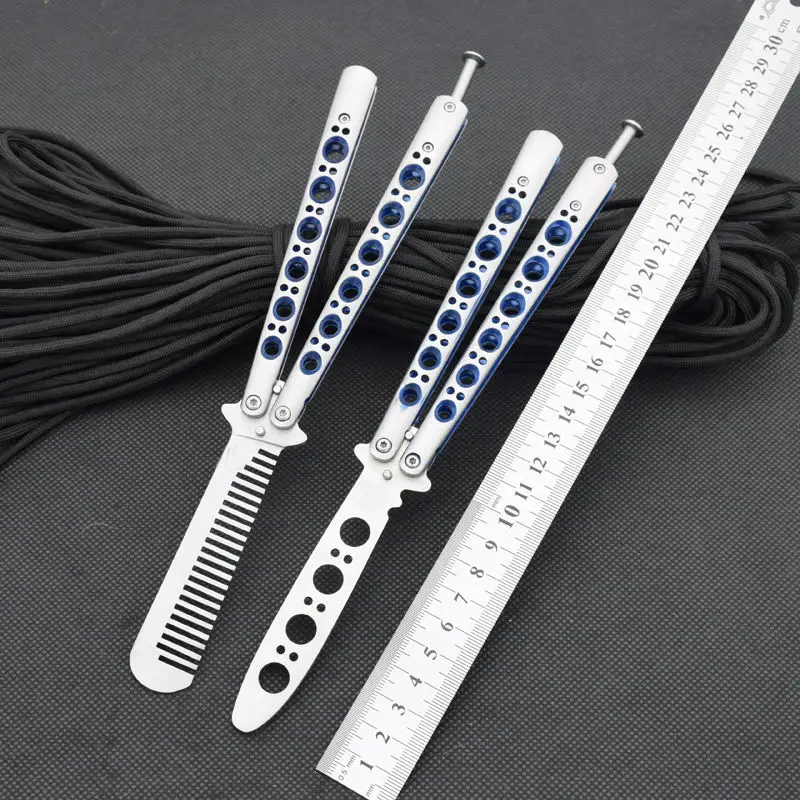 Practice balisong knife 440c Stainless Steel Trainer Butterfly training