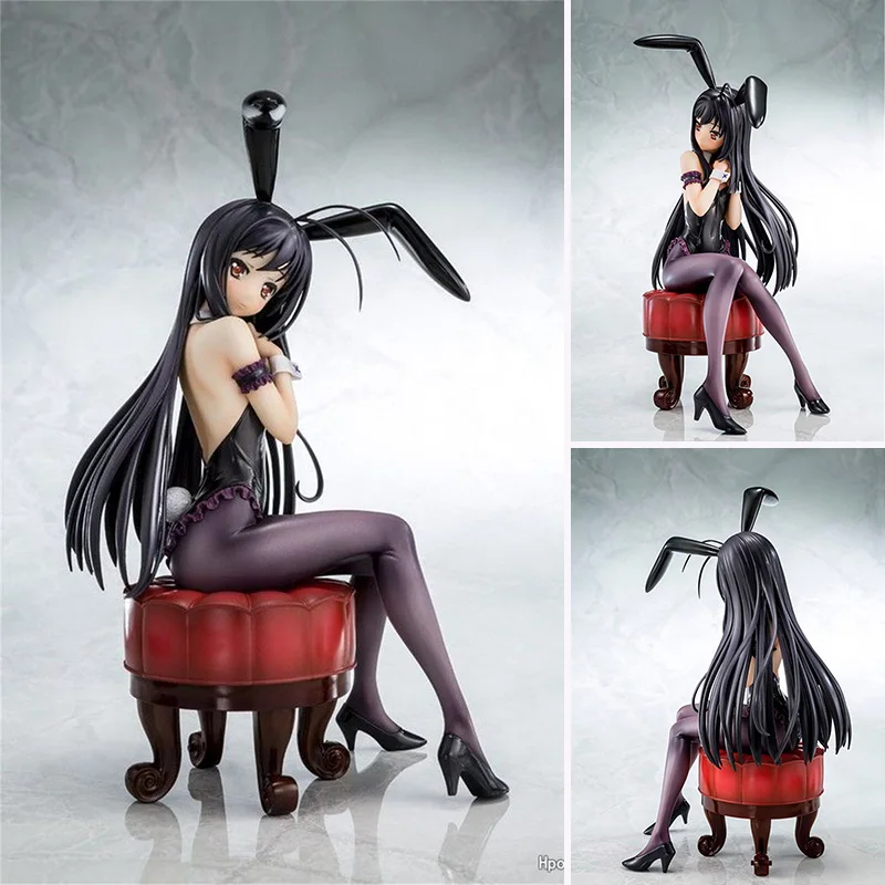 

20cm Anime Accel World Sexy figures Kuroyuki hime Bunny Girl Ver. PVC Action Figure Collection Model Toy