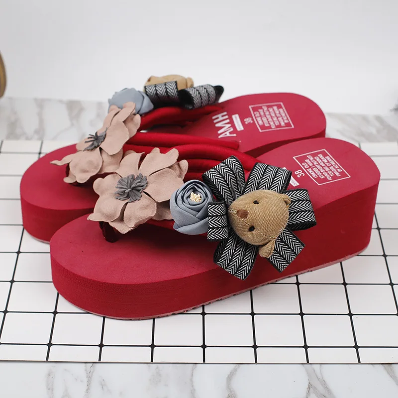 Female Summer Fashion Korean Most Comfortable Womens Slippers Flip Flops Shoes Discount Online 6cm63