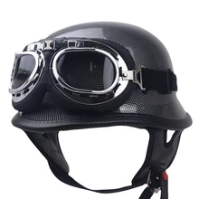 Lunatic немецкий стиль укороченный шлем-DOT утвержден-взрослый полушлем для мотоцикла немецкий дизайн шлем твердый и безопасный