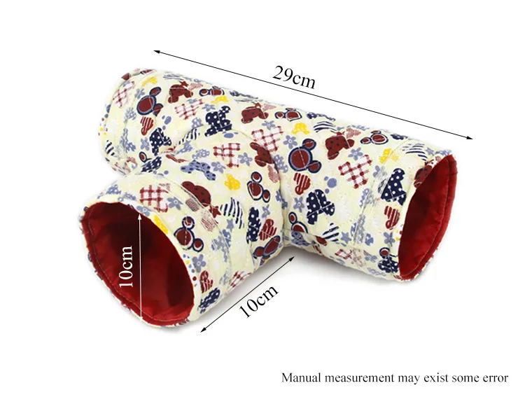 PipiFren хомяк морская свинка туннель бежевый желтый синий мультфильм 3 отверстия трубки маленькие животные ежик крыса Шиншилла хорек туннель игрушки