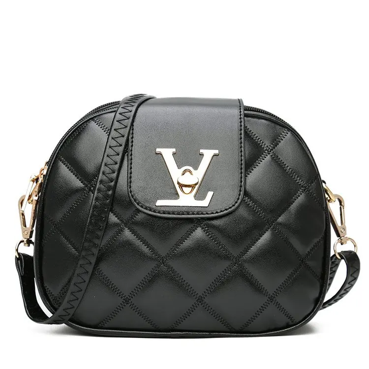 

Crossbody Bag Trend Female Personality Shoulder Bag Fashion New Oval Solid Color Small Square Bag Temperament High End Retro