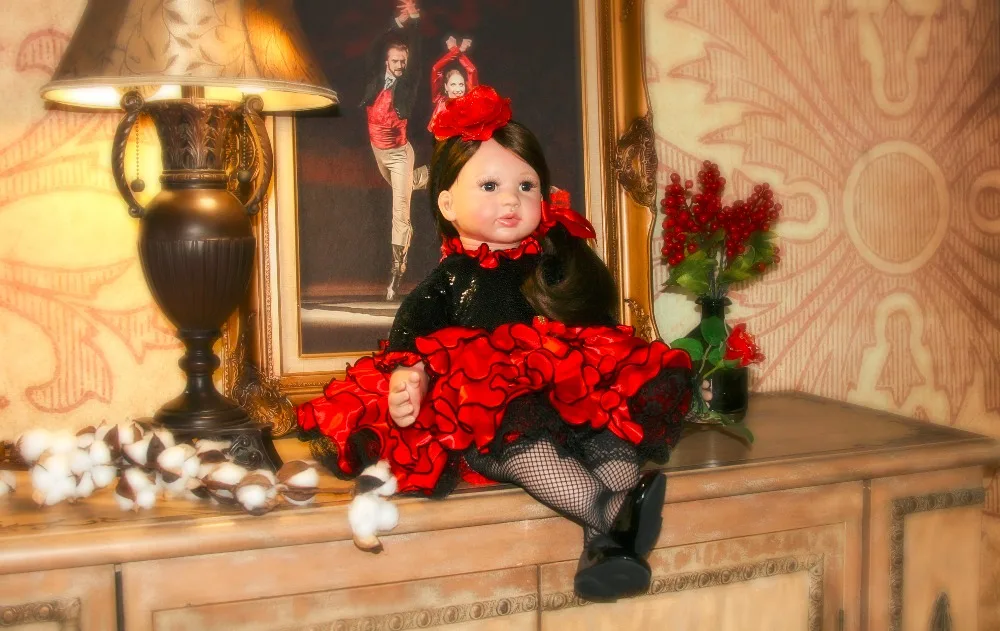60 см Мягкая силиконовая кукла-реборн для девочек, игрушки 24 дюйма для новорожденных принцесс, куклы для малышей, игрушки для игр, Подарочная Рождественская Кукла Bonecas