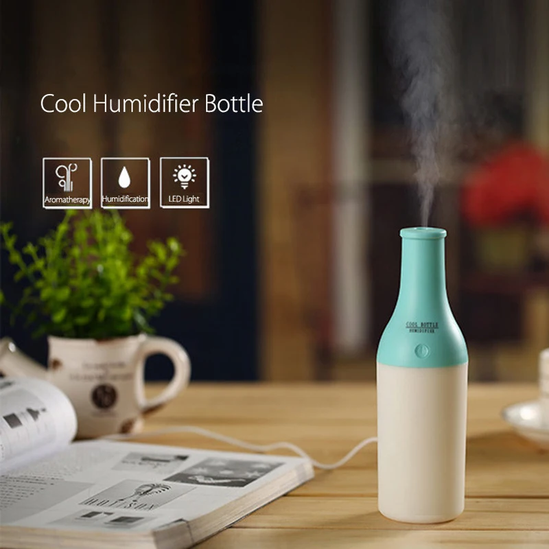 

5V USB LED light Bottle Humidifier Ultrasonic for Car Office Home