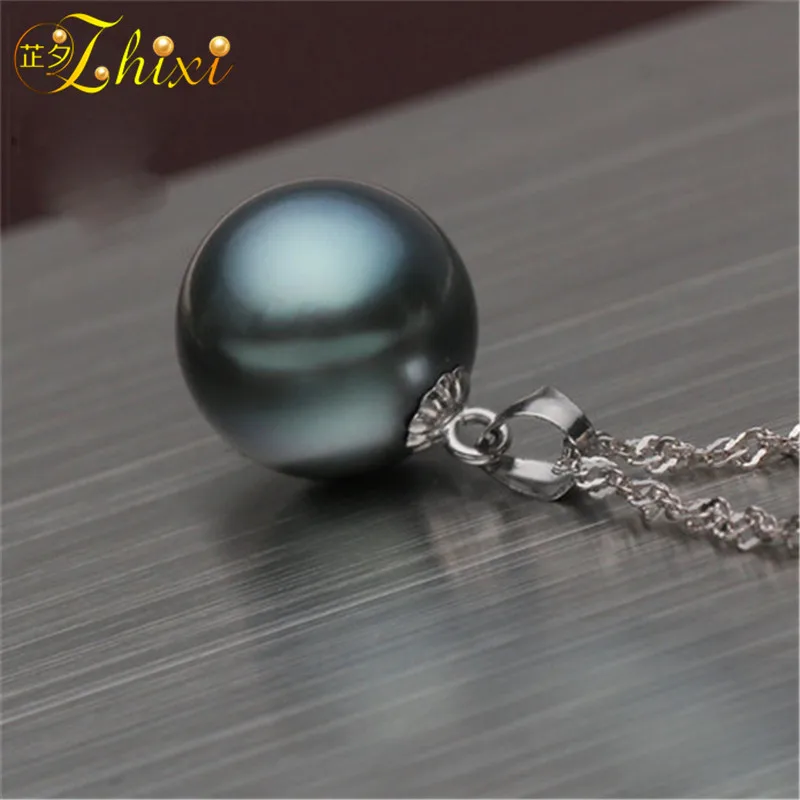 ZHIXI-18K-Natural-Black-Tahitian-Pearl-Necklace-Pendant-10-11mm-Fine-Jewelry-Classic-Natural-Stone-Pendant (3)