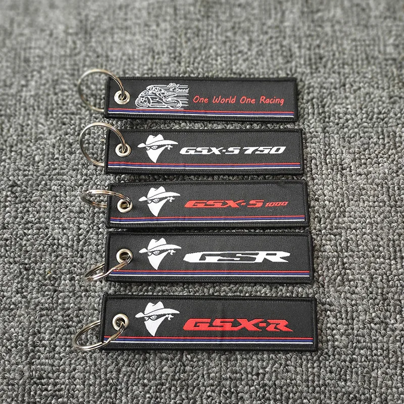 

Motorcycle Key Chain Woven Key Ring Tag Label Chain For Suzuki GSXS750 GSXS1000 GSR GSXR