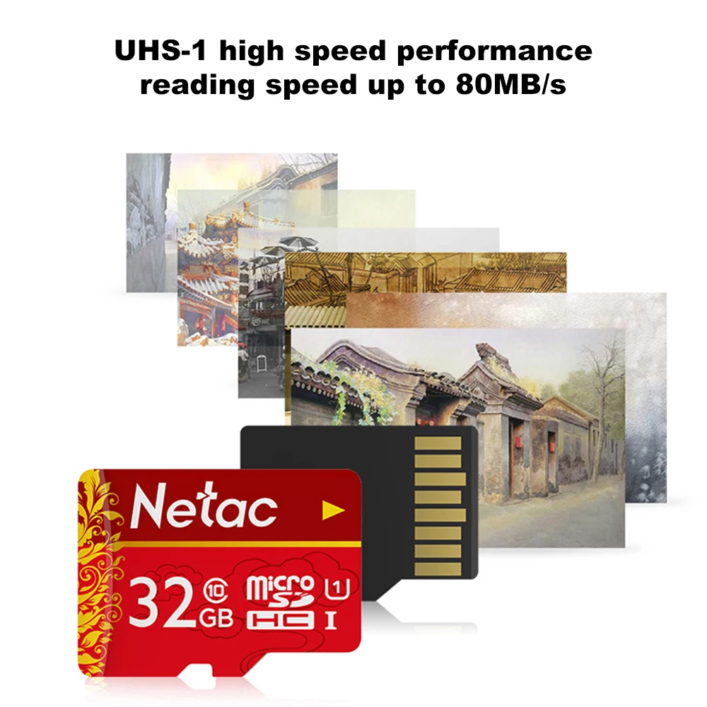 Netac TF() карта памяти U1 C10 рекордер движения камера наблюдения Мобильный телефон карта памяти флэш-карта 64 ГБ