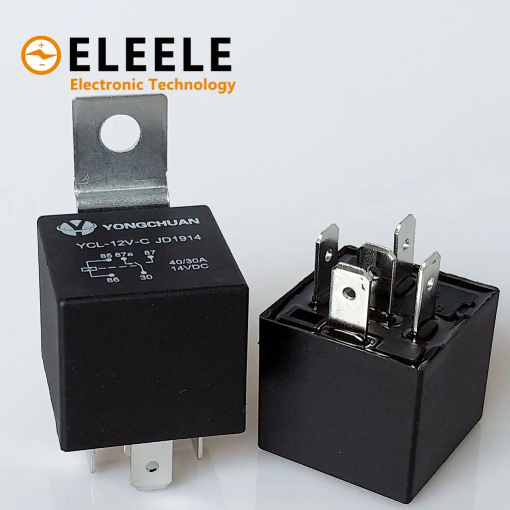 

5 Pin 40A Waterproof Car Relay Long Life Automotive Relays Mayitr Normally Open DC 12V/24V Relay for Head Light Air Conditioner
