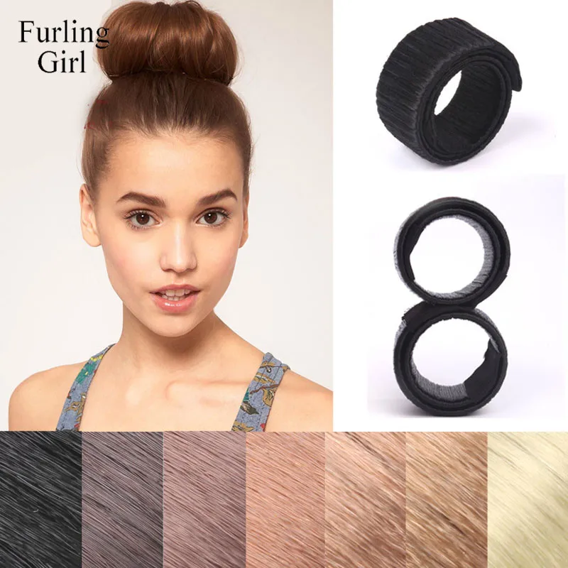 

Furling Girl 1 PC Synthetic Wig Donuts Bud Head Band Ball French Twist Magic DIY Tool Bun Maker Sweet French Dish Made Hair Band