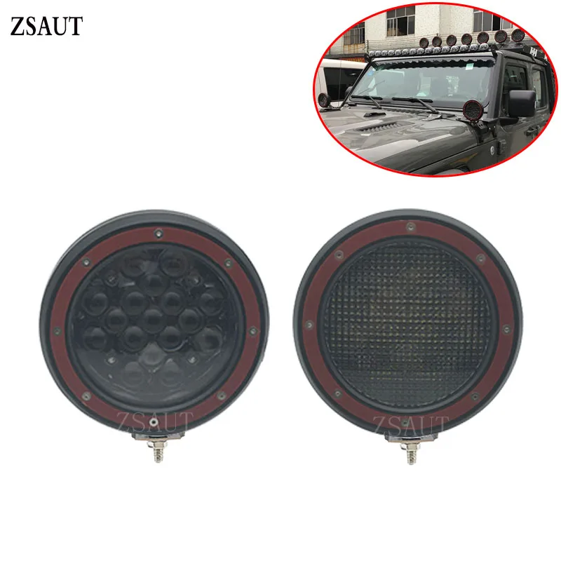 

1 piece 5 inch Car Round LED Work Light 51W Moto Motorcycles Led Headlight Lamp Fog Light Working Spotlight 6000K White