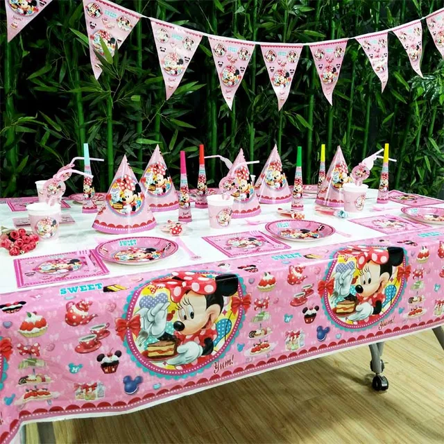 ディズニーミニーマウスパーティーの装飾子供のパーティーの装飾誕生日パーティーの装飾用品ベビー好みのセット