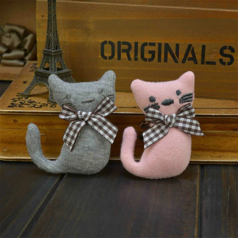 Детская Брошь с милым мультяшным котенком цветок отворот булавка бутоньерка для