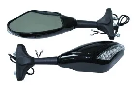 

Universal Motorcycle Led Turn Signal Integrated Indicator Rear View Mirror Rearview Mirrors