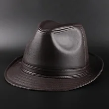 Ретро Натуральная овечья кожа Высокое качество Мужская Feminino Fedora шляпа для джентльмена зимняя теплая церковная сомбреро богемная шляпа 20