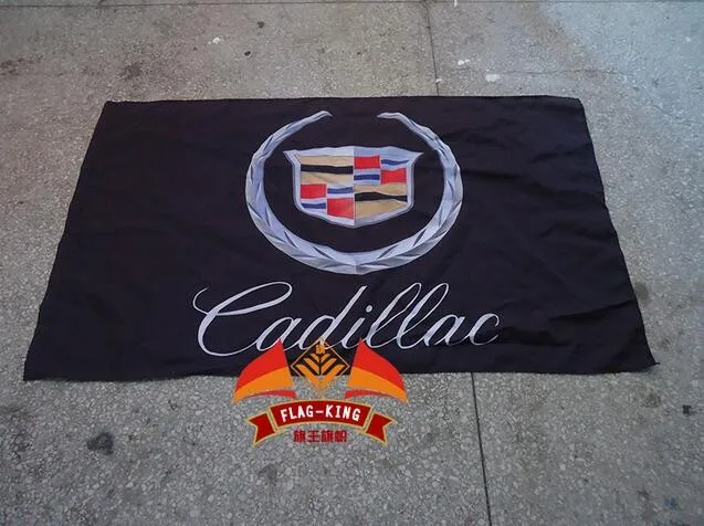 Автомобильный флаг Cadillac racing club, флаг из полиэстера 90*150 см