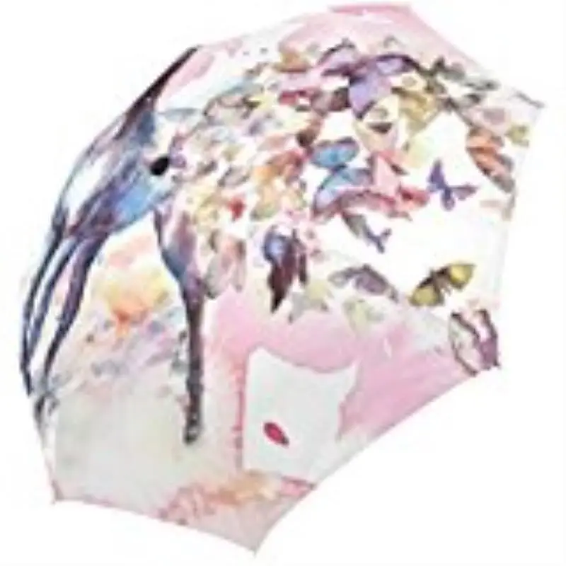 

Horse Butterfly Foldable Umbrella Anti Rain Umbrella Folding Parasol Sun Protection Anti-UV Umbrella for Women