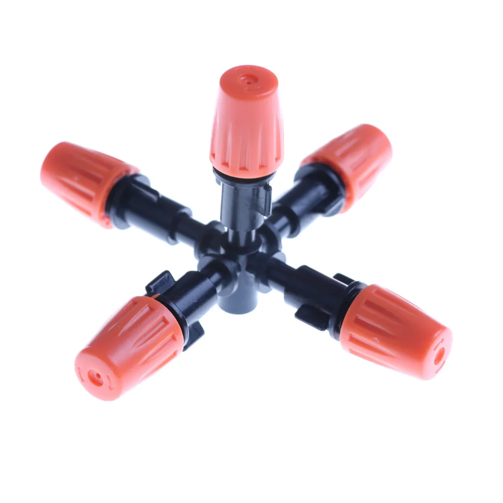 

Adjustable Micro Flow Dripper 8 Holes Red Sprinkler Garden Drip Irrigation Nozzles Drip Head Scattering Spray