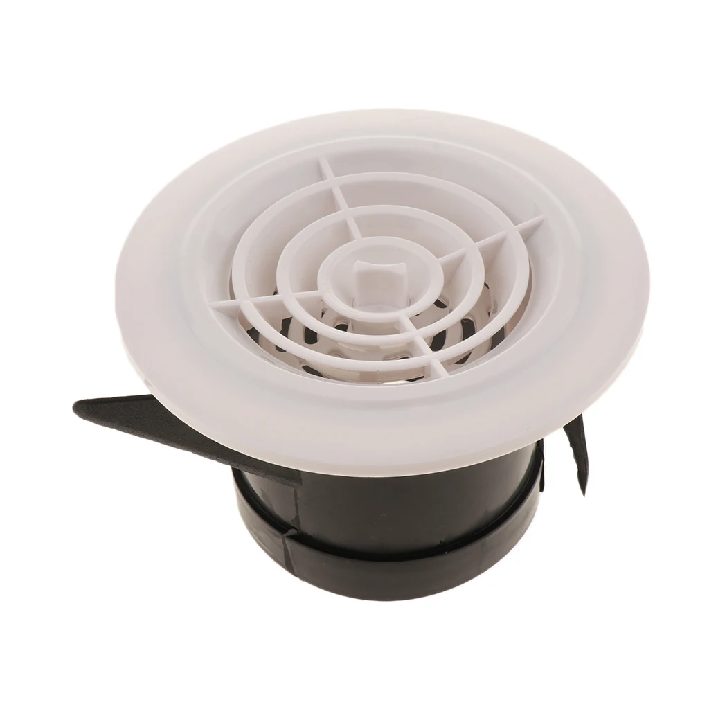 

Universal Round Air Vent ABS Louver White Grille Cover Adjustable Exhaust Vent Fit for Car Boat RV Motorhome Accessories