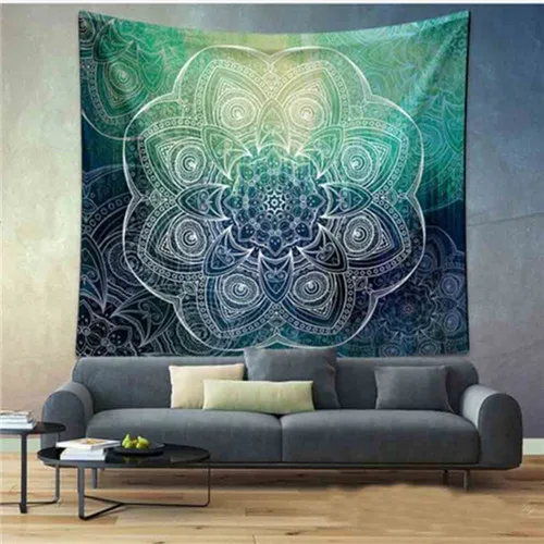 Медуза Творческий гигантский Часы настенные гобелен yoga коврик Настенный Ковер в качестве домашнего декора - Цвет: molvdayuan