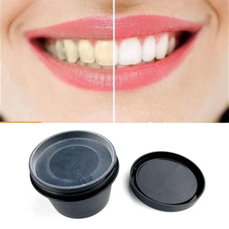 Отбеливающий порошок активированного угля для гигиены полости рта Очистка зубов Зубная пластина зубные пятна с щеткой для чистки зубов TSLM2