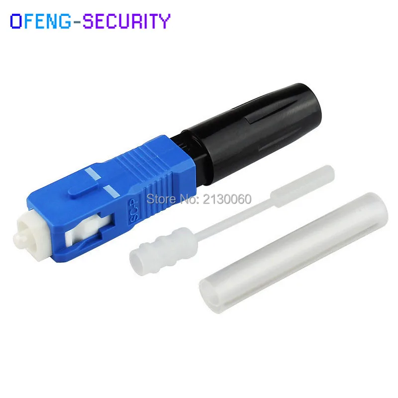 

100Pcs SC/UPC Single Mode Optic Fiber Fast Connector FTTH Quick Connector