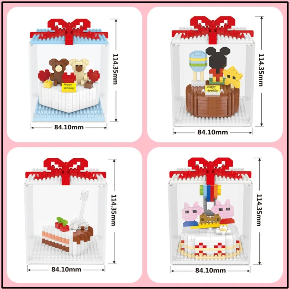 

2019 new Genuine WISEHAWK spell insert building blocks mini toy shape cake series -2560-2563 for children birthday gifts